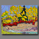 Elbow River near Elbow Springs Falls  - 16x20