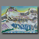 Herbst Glacier, Mt Custer on Cameron Lake  - 18x24