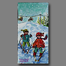 Weekend Skiers - 16x8